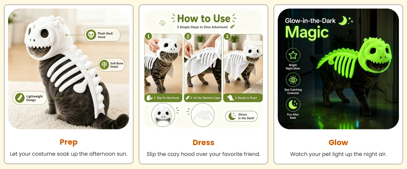 Cat Pumpkin Costume – Cute Pumpkin Dress for Cats - Image 7