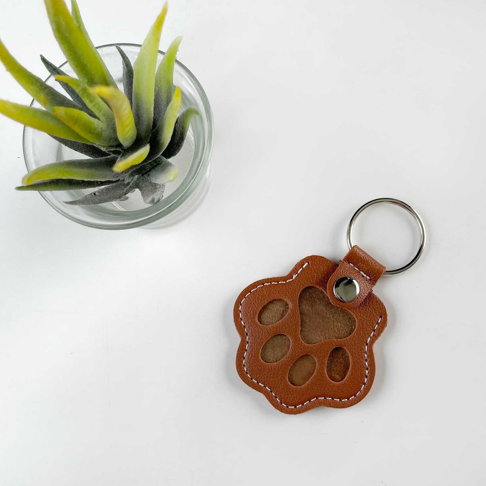 New Pet Hair Storage Bag, Dog Paw Keychain Pendant, Cat and Dog Hair Storage Keychain - Image 7