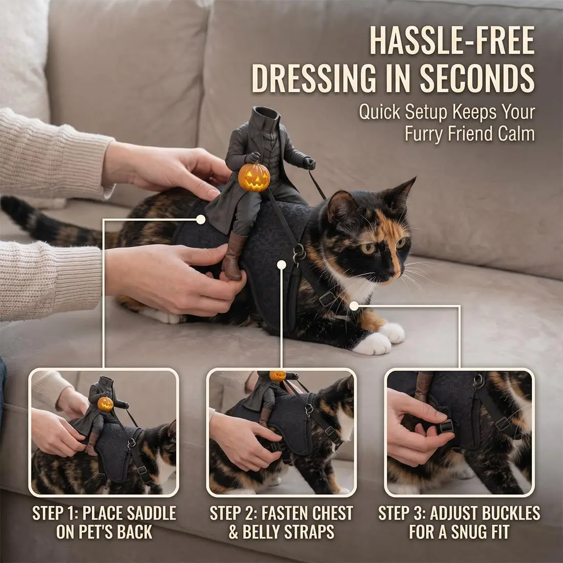 Pet Winter Hat and Scarf Set – Funny Cat Cosplay - Image 5