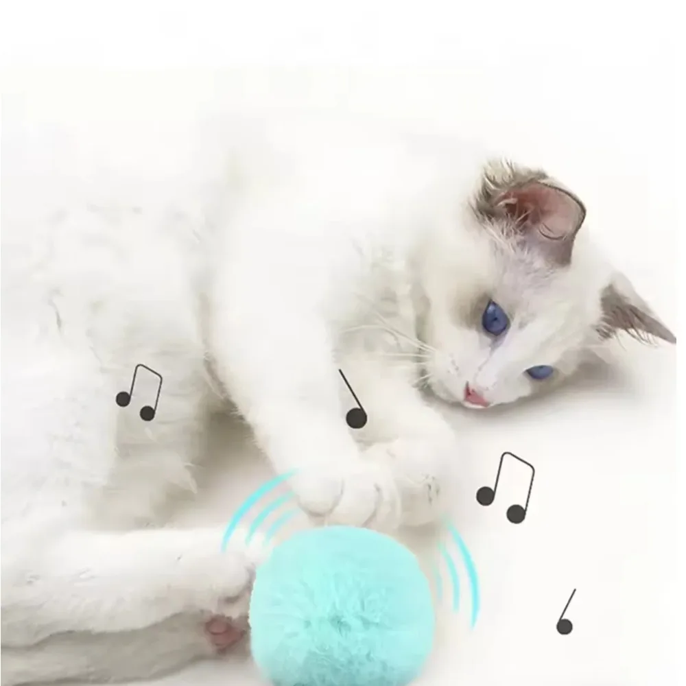 Interactive Electric Cat Ball — Smart Rolling Toy with Catnip & Sound - Image 2