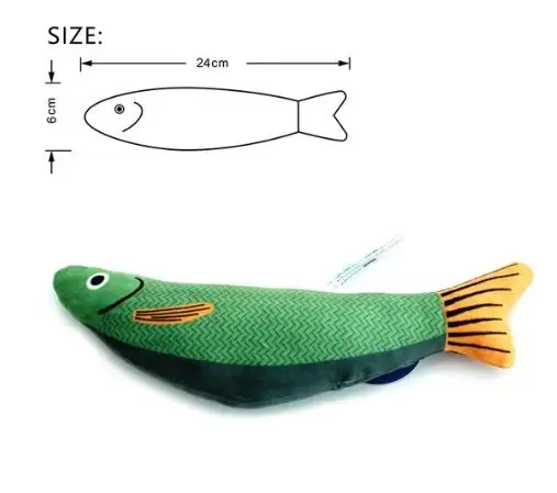 Catnip Fish Plush Toys — Soft Chew Toys for Indoor Cats - Image 8