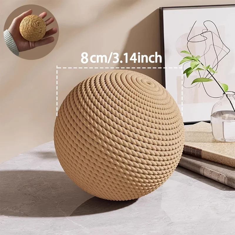 Large Sisal Cat Ball — Interactive Scratcher Toy for Indoor Cats - Image 6