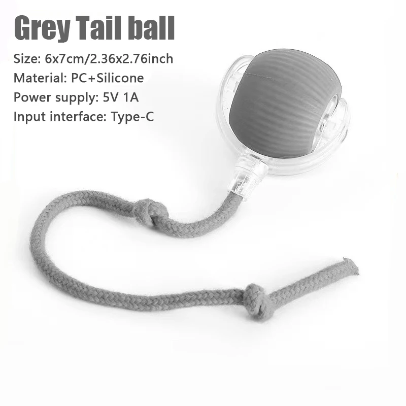 Smart Automatic Rolling Cat Ball — Rechargeable Toy with Fake Tail - Image 11