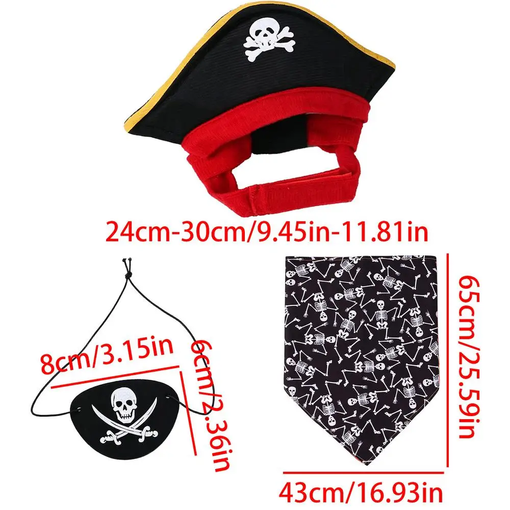 Cat Pirate Costume – Hat, Eye Patch & Scarf Set - Image 8