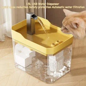 Cat Water Fountain — Automatic Filtered Drinker with USB