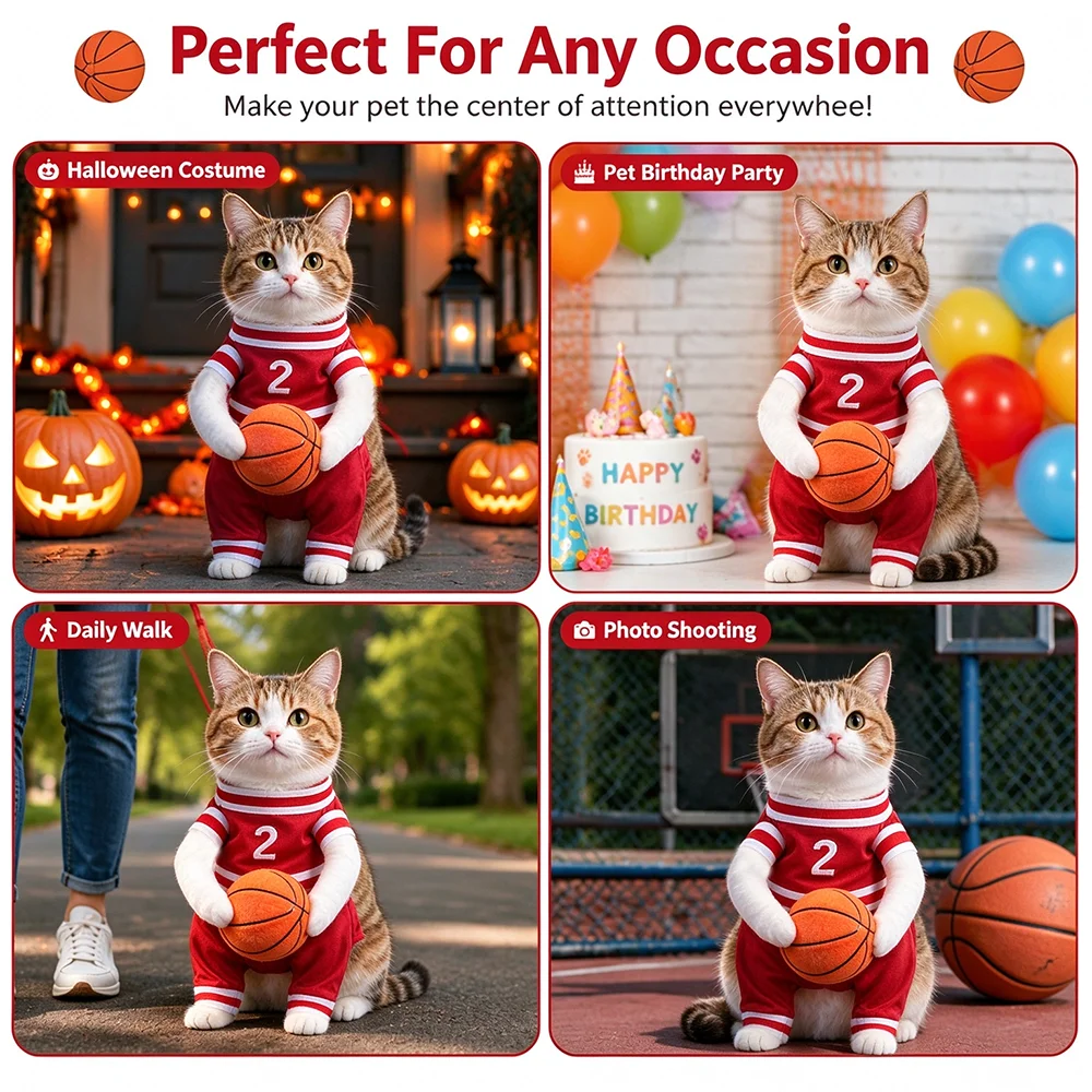 Cat Witch Costume Set – Witch Hat & Cape for Cats - Image 4