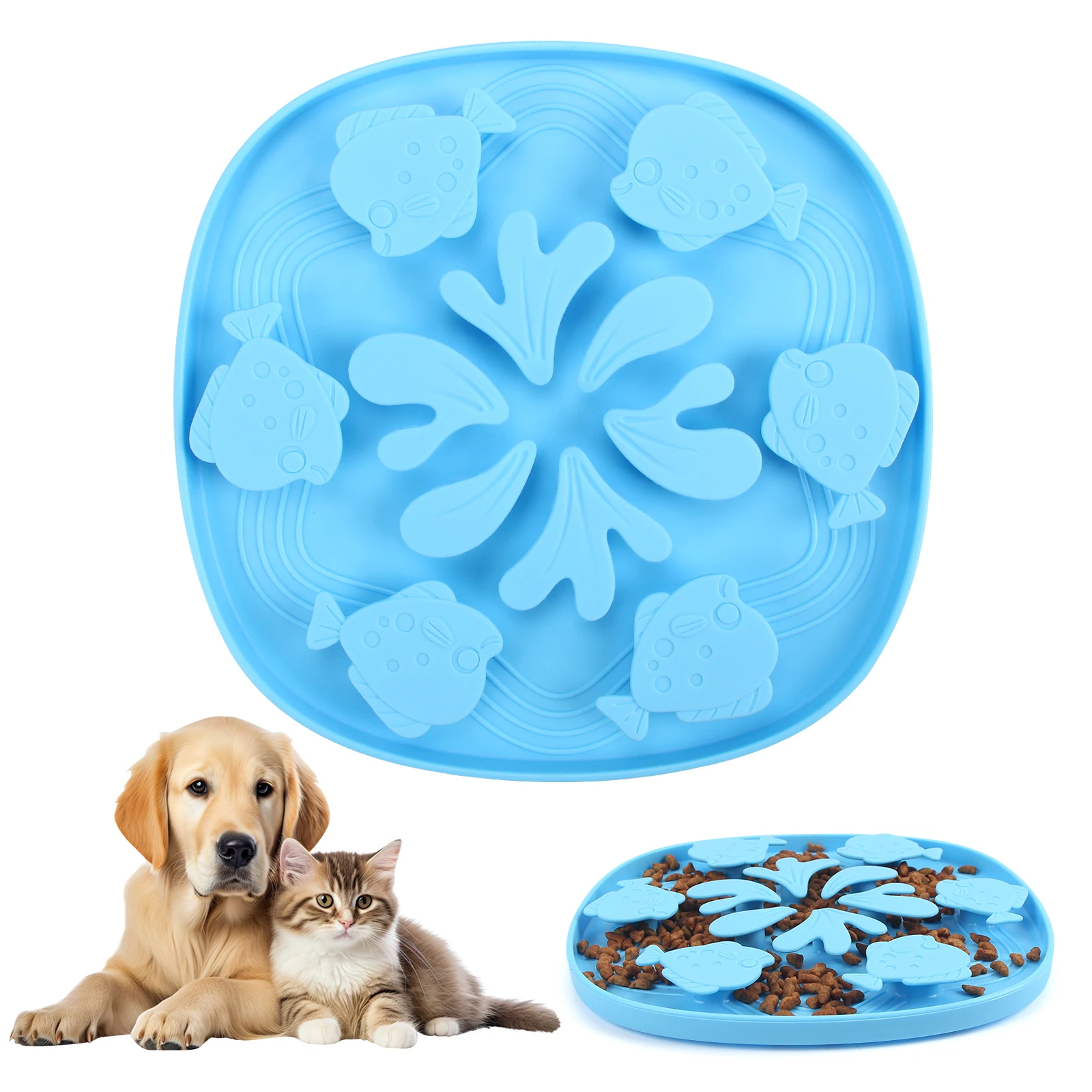 Slow Feeder Bowl with Suction Cup for Cats & Dogs - Image 8