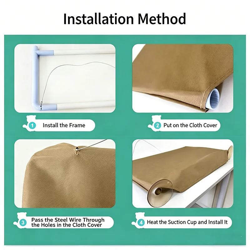 Cat Window Hammock — Suction Cup Perch Bed - Image 6