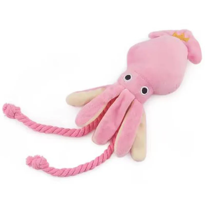 Cotton Rope Octopus Chew Toy with Squeaker for Cats & Dogs - Image 6