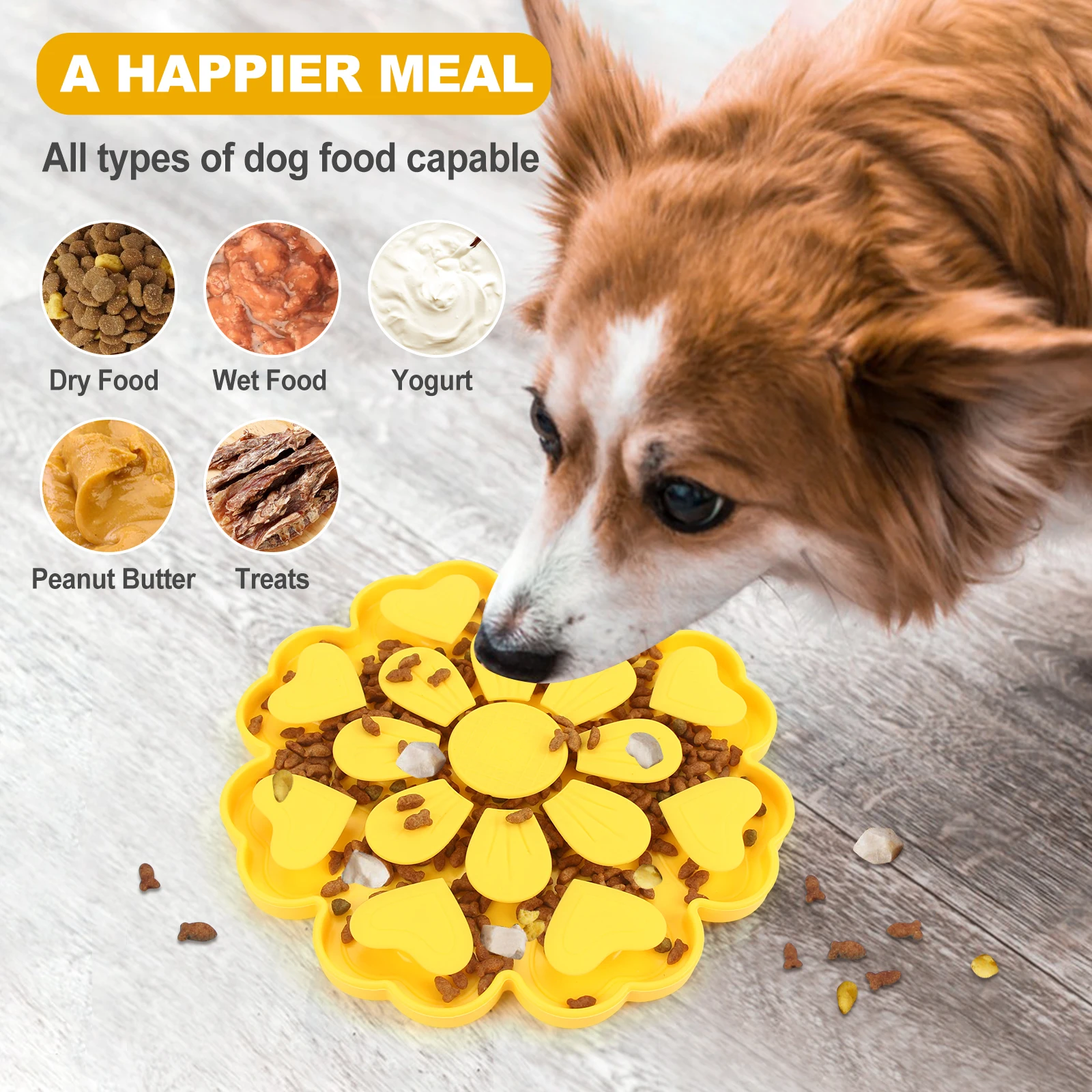 Slow Feeder Bowl with Suction Cup for Cats & Dogs - Image 4