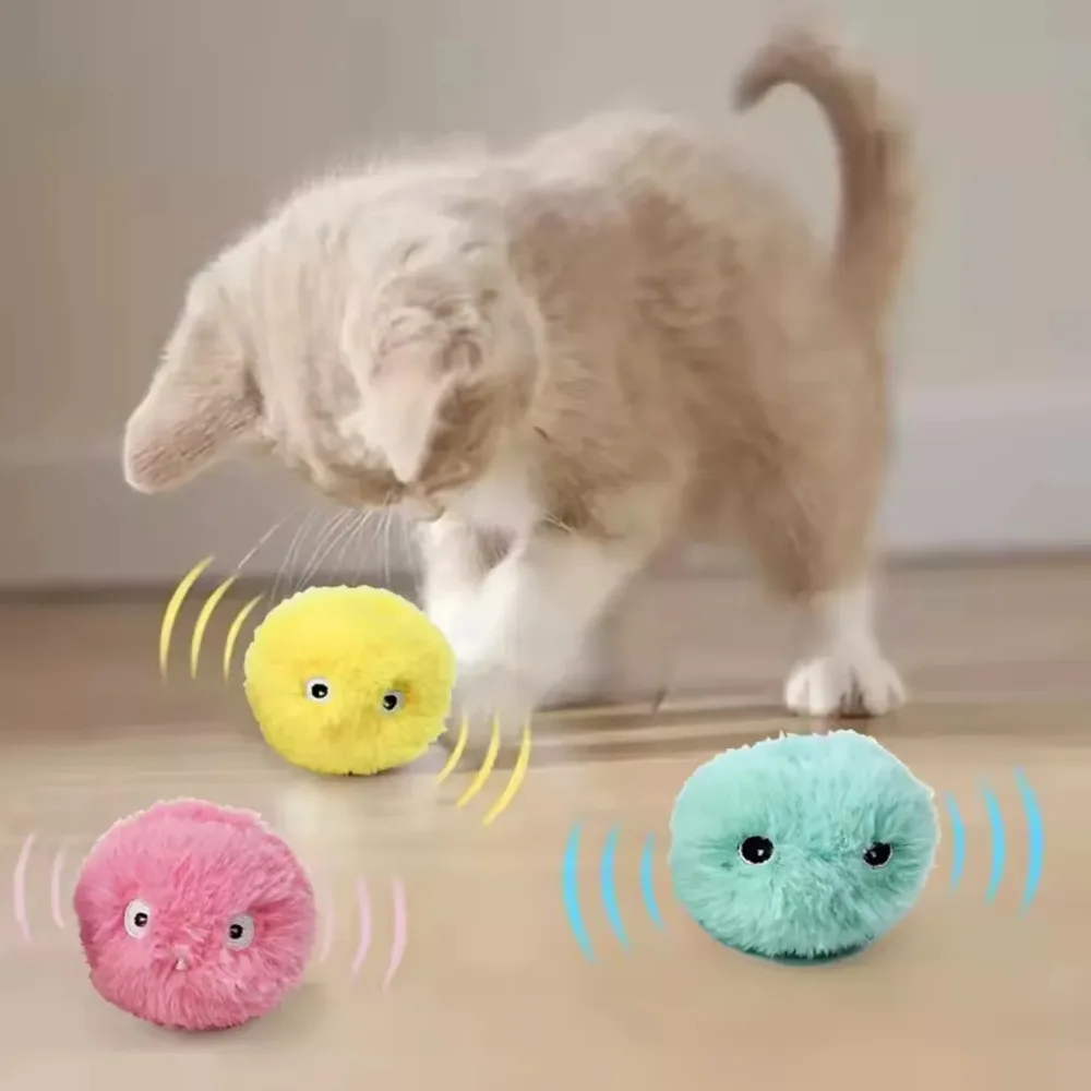 Interactive Electric Cat Ball — Smart Rolling Toy with Catnip & Sound - Image 3