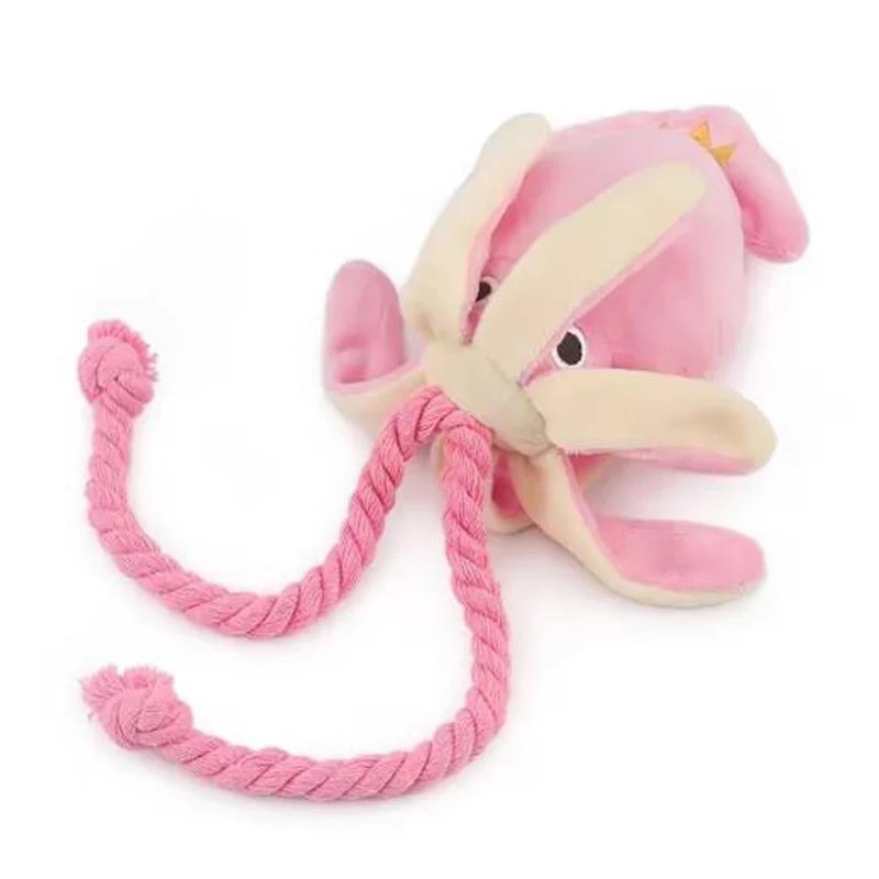 Cotton Rope Octopus Chew Toy with Squeaker for Cats & Dogs - Image 5