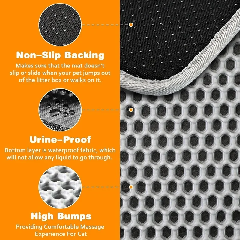 Cat Litter Mat — Waterproof Double-Layer Trapper - Image 4