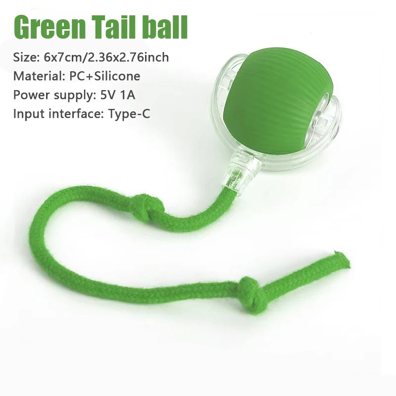 Smart Automatic Rolling Cat Ball — Rechargeable Toy with Fake Tail - Image 9