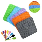 Lick Mat for Cats — Slow Feeder Silicone Pad