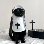 Cat Ghost Costume – Funny Ghost Cloak Cape for Cats