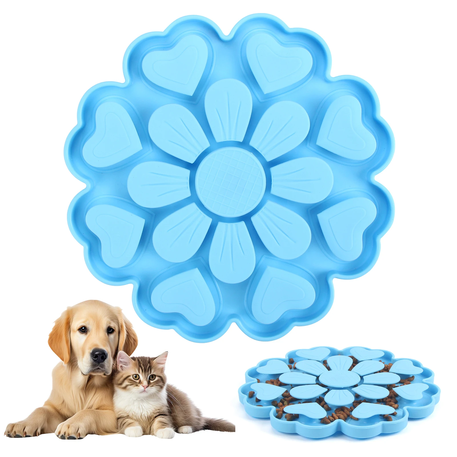 Slow Feeder Bowl with Suction Cup for Cats & Dogs - Image 7