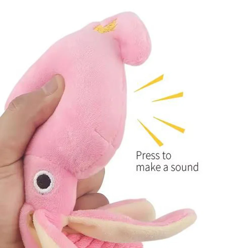 Cotton Rope Octopus Chew Toy with Squeaker for Cats & Dogs - Image 2