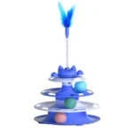 Interactive Cat Toy Set — Tower, Teaser Wand & Balls