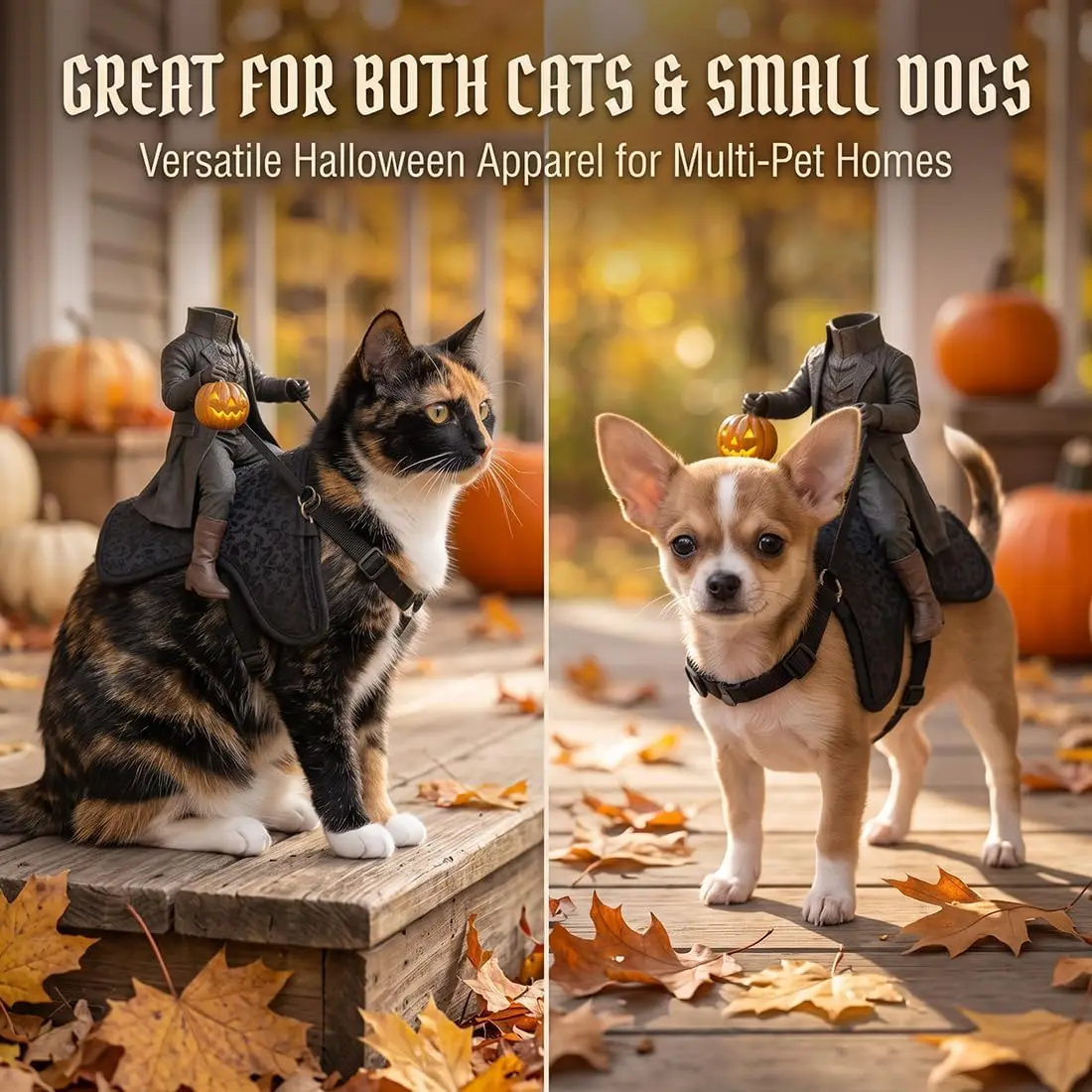 Pet Winter Hat and Scarf Set – Funny Cat Cosplay - Image 3