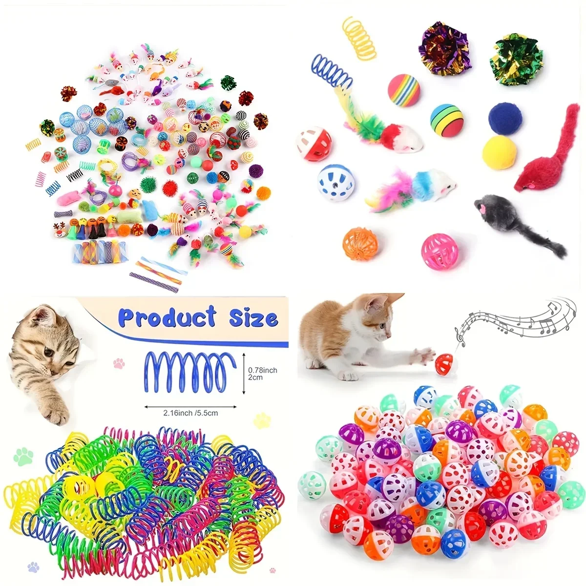Cat Toy Variety Pack — 14/28/56 Pcs Interactive Kitten Toys - Image 6