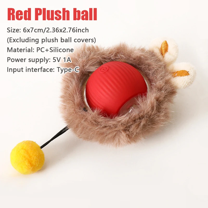Smart Automatic Rolling Cat Ball — Rechargeable Toy with Fake Tail - Image 8