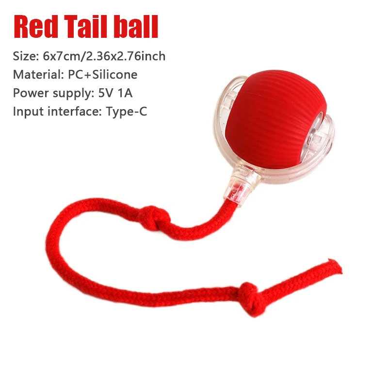 Smart Automatic Rolling Cat Ball — Rechargeable Toy with Fake Tail - Image 12