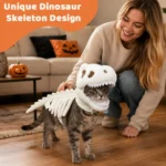 Glow-in-the-Dark Dinosaur Skeleton Cat Costume