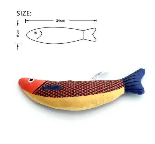 Catnip Fish Plush Toys — Soft Chew Toys for Indoor Cats - Image 9