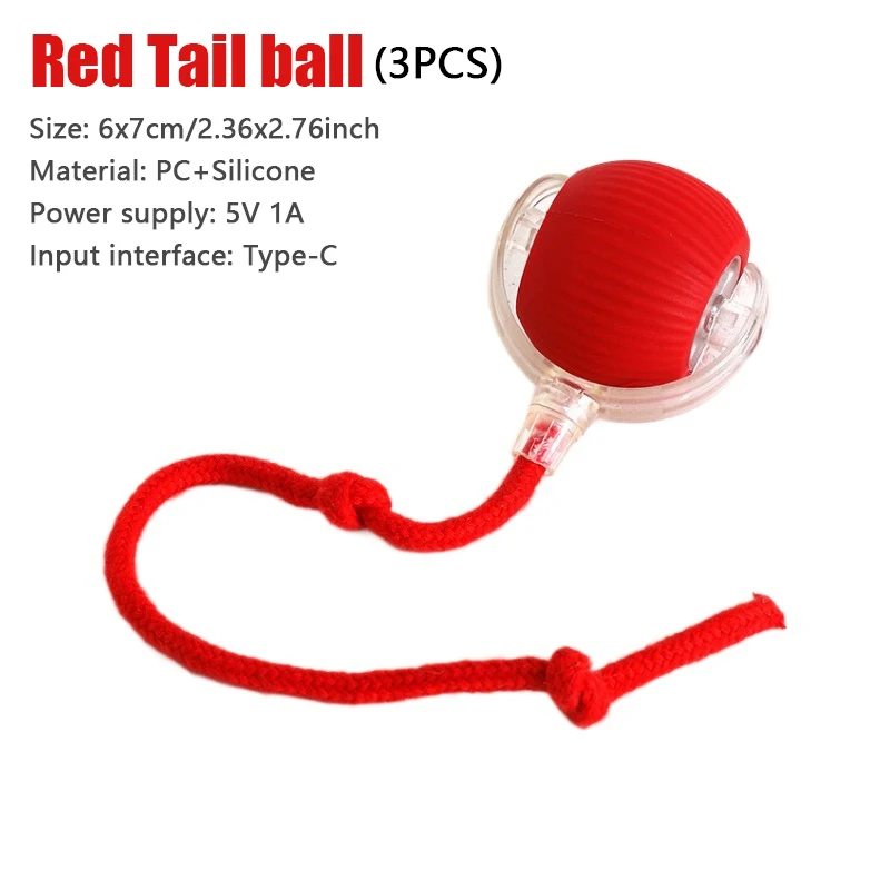 Smart Automatic Rolling Cat Ball — Rechargeable Toy with Fake Tail - Image 10