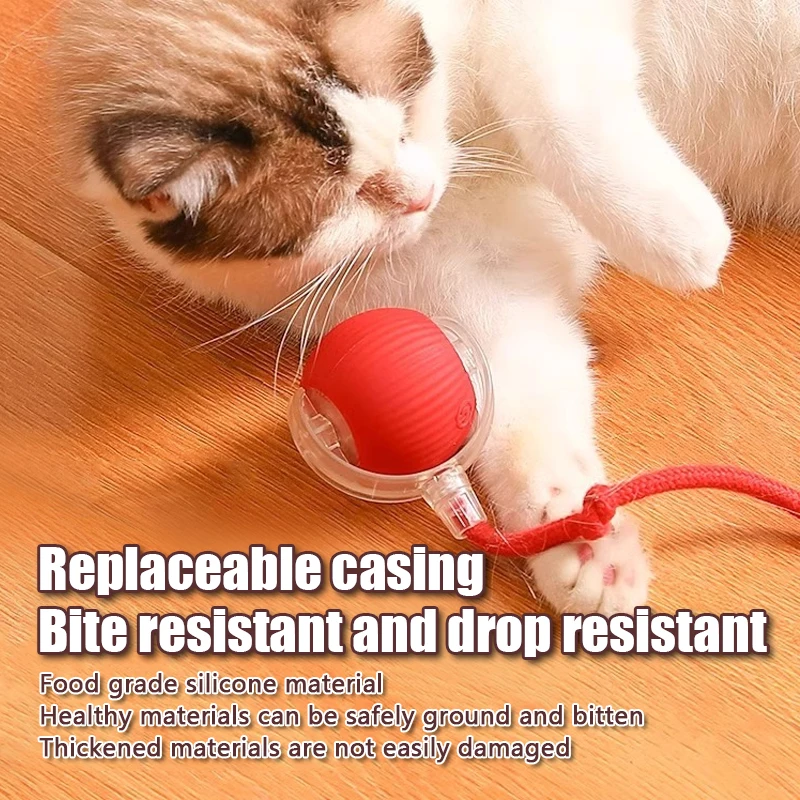 Smart Automatic Rolling Cat Ball — Rechargeable Toy with Fake Tail - Image 2