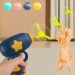 Interactive Flying Disc Cat Toy — Mini Disc Launcher for Kittens