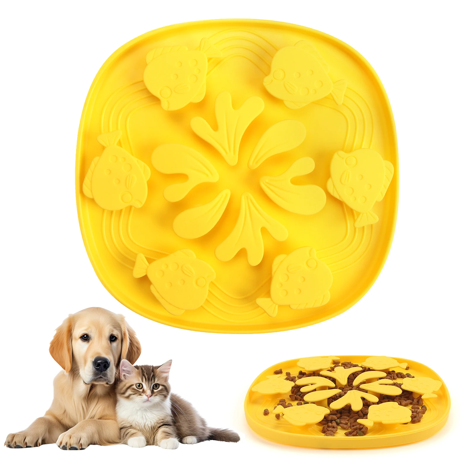 Slow Feeder Bowl with Suction Cup for Cats & Dogs - Image 9