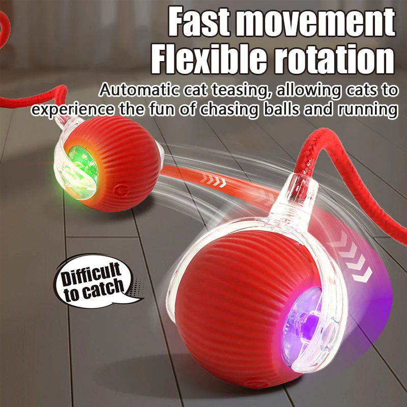 Smart Automatic Rolling Cat Ball — Rechargeable Toy with Fake Tail - Image 6